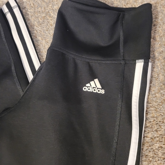 Adidas Three Stripes Classic Black Leggings - Picture 5 of 7